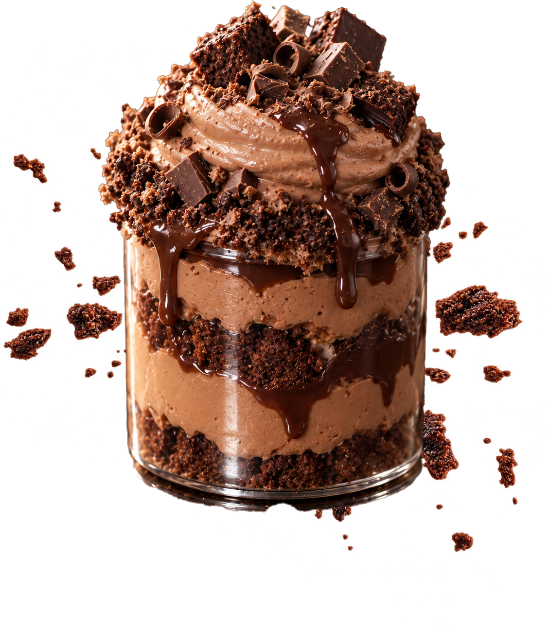 Chocolate Brownie Cheesecake Jar